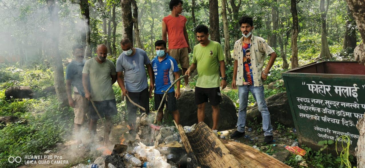 गाेदावरी आर्यघाटमा बृहत सरसफाई